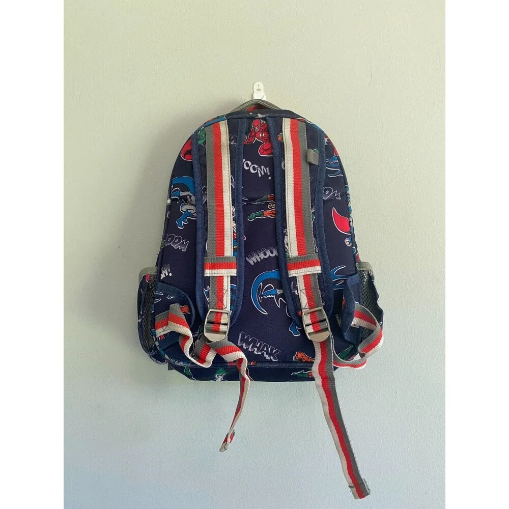 Pottery Barn Kid School backpack Superman Marvel Comic travel sport bag Boy kid